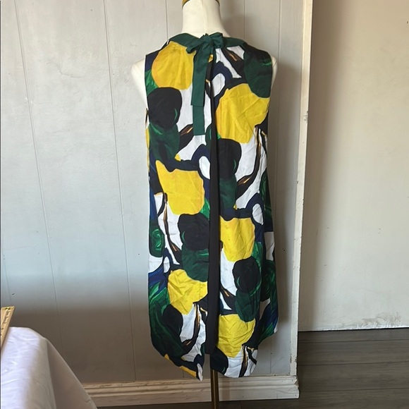 Abstract Print Sleeveless Mini Dress - Picture 2 of 6